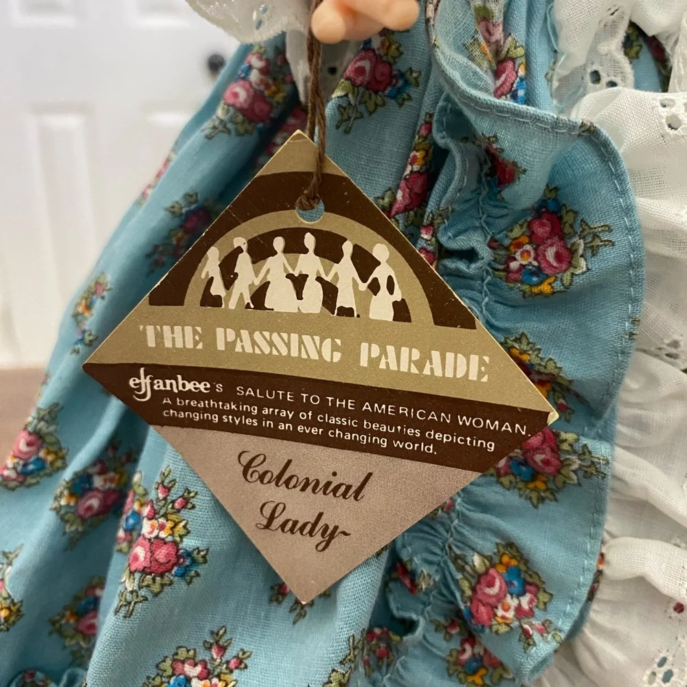 Vintage Effanbee Colonial Lady Plastic Doll
