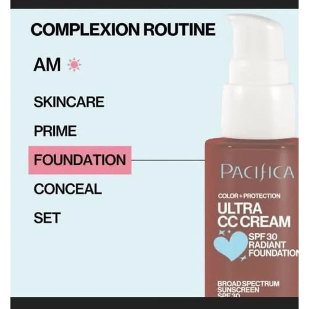 NEW Pacifica: Ultra CC Cream Radiant Foundation with SPF 17 - Cool/Deep