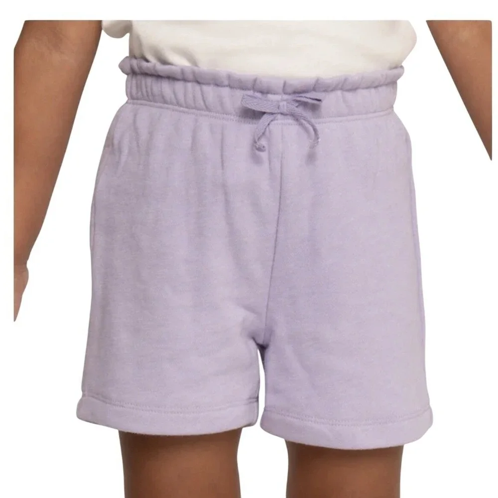 Pekkle Girls 4 Pack Pull On Elastic Waist Shorts Purple Pink Butterfly Hearts 2T