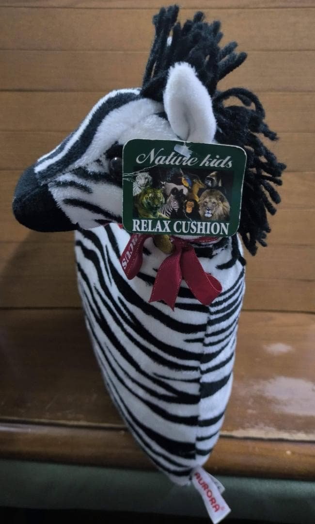 Aurora World Relax Cushion Zebra Plush Cushion